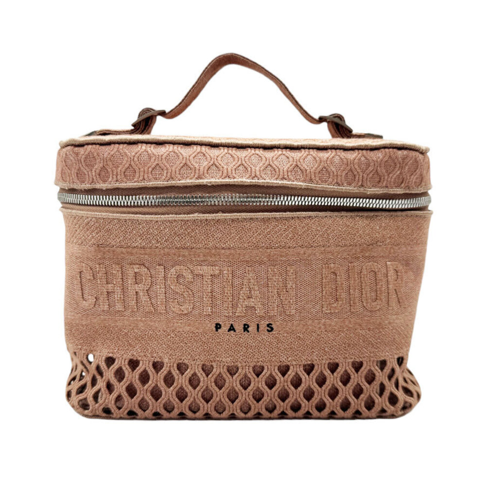 Christian Dior handbag canvas pink beige